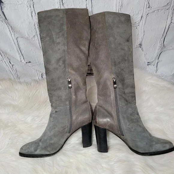 Vince Camuto Womens 8 Knee High Tall‎ Leather Heeled Boots Chic Sexy Going Out - Picture 7 of 14